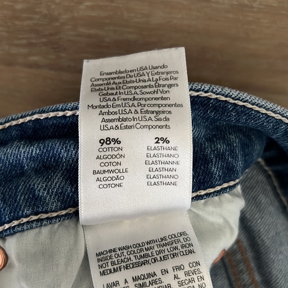 MOTHER Jeans THE MID RISE DAZZLER ANKLE: MOTHER DENIM CUT AND PASTE color way. - Picture 11 of 11
